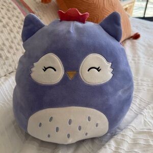 ❤️🔖Squishmallow - Fania the Owl (Purple with Glitter Crown) w Original Hang Tag